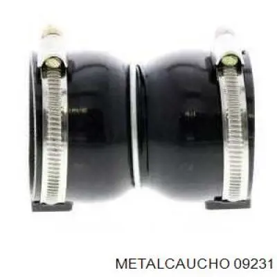 09231 Metalcaucho tubo flexible de aire de sobrealimentación izquierdo