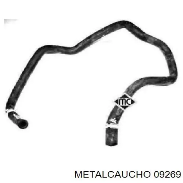 Comprar 09269 Metalcaucho Manguera de calefacción, retorno
