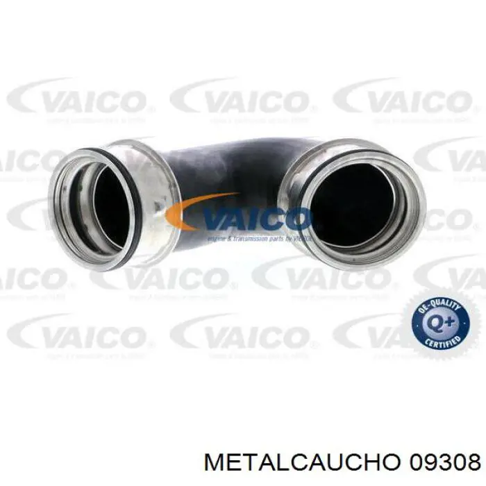09308 Metalcaucho tubo flexible de aire de sobrealimentación inferior