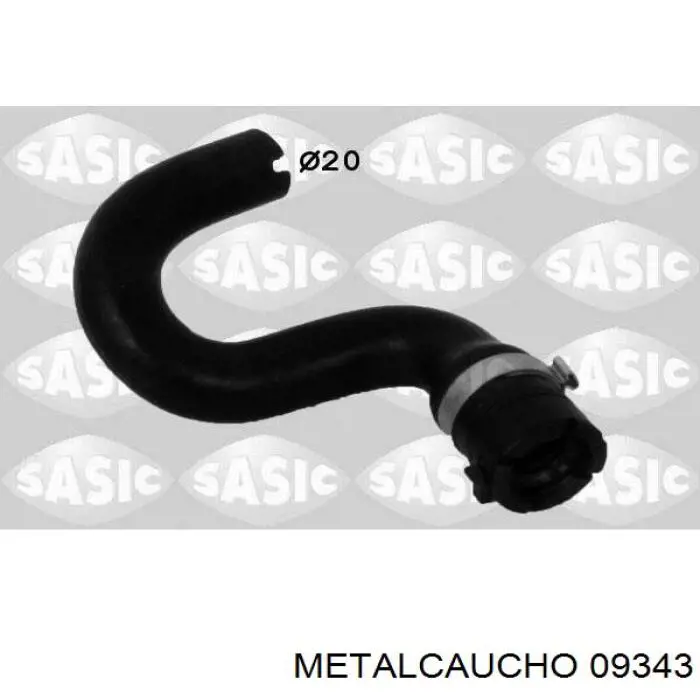 Comprar 09343 Metalcaucho Manguera de agua refrigerante