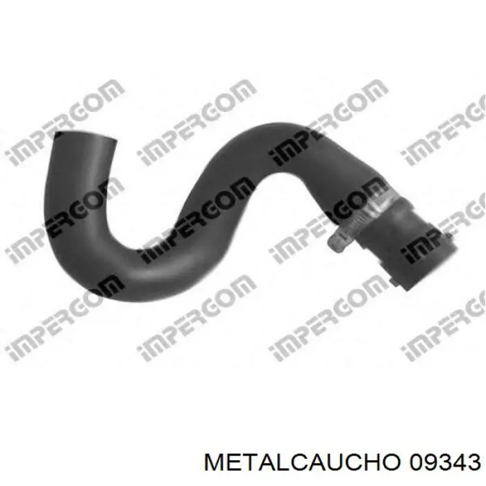 09343 Metalcaucho manguera (conducto del sistema de refrigeración)