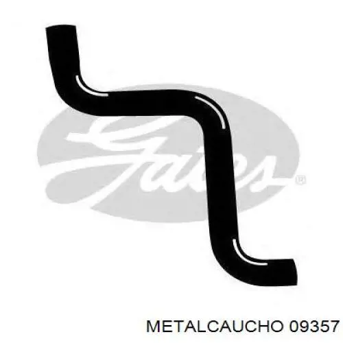 09357 Metalcaucho Manguera del intercooler