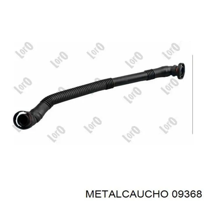 09368 Metalcaucho manguera tuberia de radiador (gases de escape)