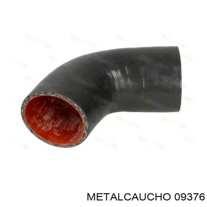 09376 Metalcaucho tubo flexible de aire de sobrealimentación derecho