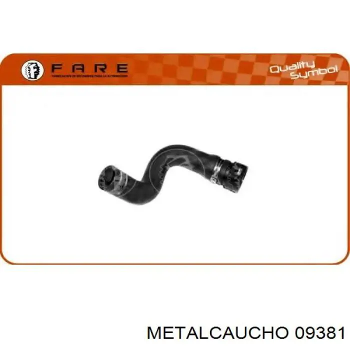Comprar 09381 Metalcaucho Manguera inferior del radiador