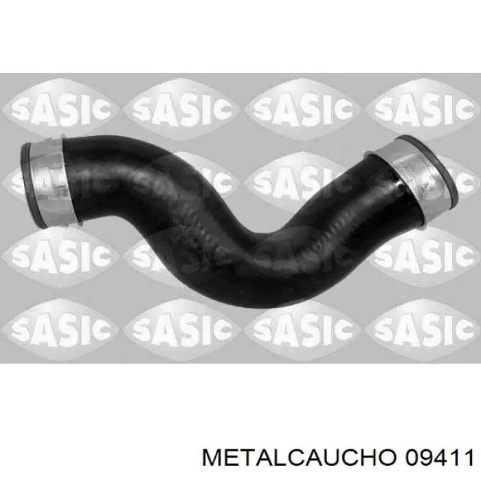 09411 Metalcaucho tubo flexible de aire de sobrealimentación inferior derecho