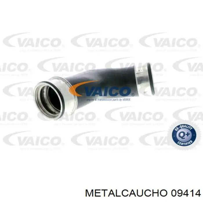 09414 Metalcaucho tubo flexible de aire de sobrealimentación superior izquierdo