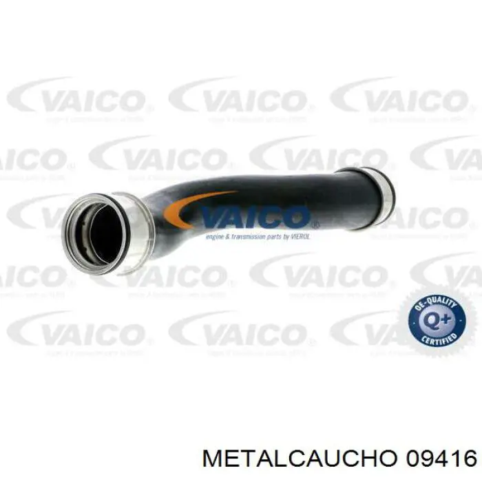 09416 Metalcaucho tubo flexible de aire de sobrealimentación inferior derecho