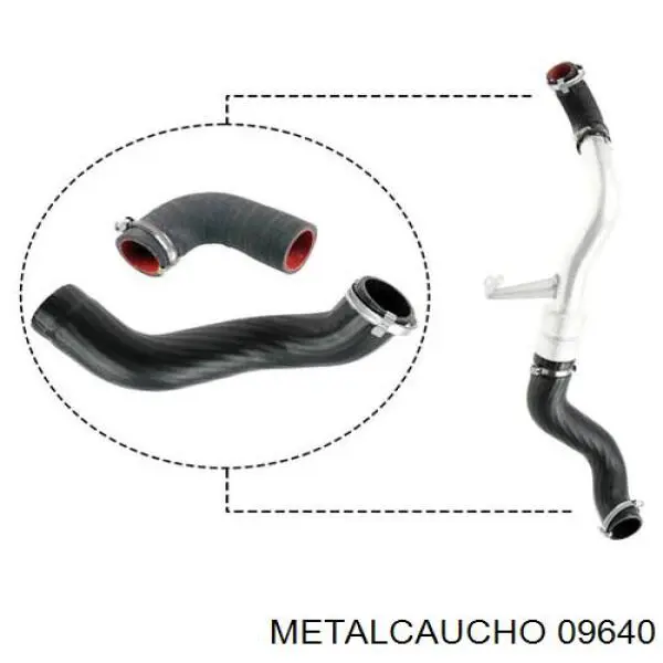 Manguera del intercooler Metalcaucho 09640 precio, desde 52,23 EUR