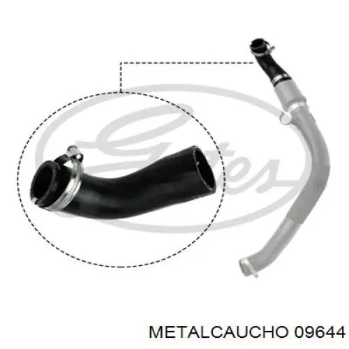 Comprar 09644 Metalcaucho Tubo intercooler
