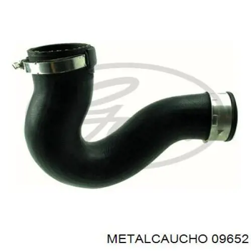 09652 Metalcaucho tubo flexible de aire de sobrealimentación derecho