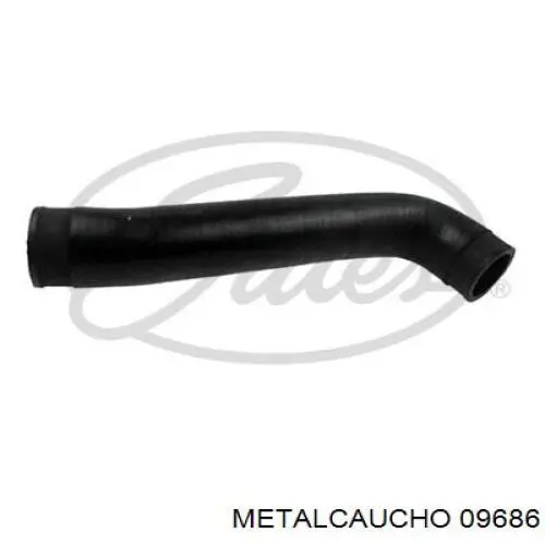 09686 Metalcaucho tubo flexible de aire de sobrealimentación inferior