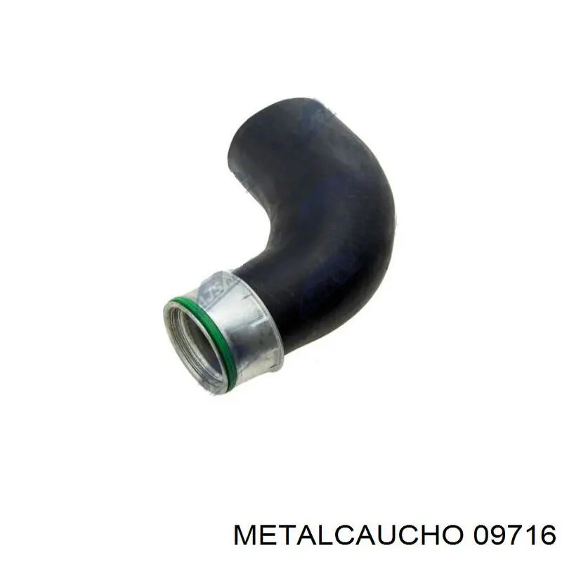 09716 Metalcaucho tubo flexible de aire de sobrealimentación superior izquierdo