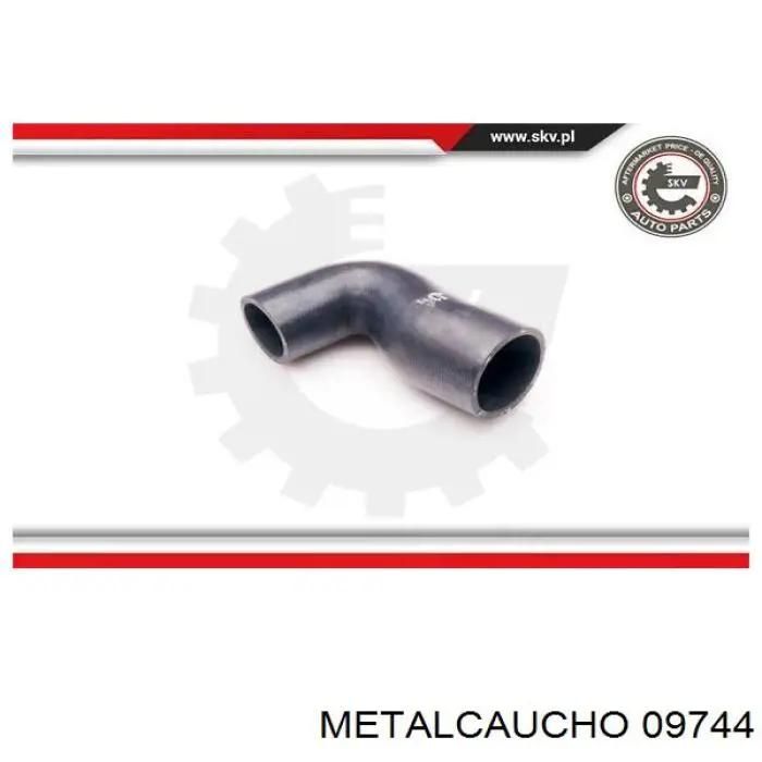 09744 Metalcaucho tubo flexible de aire de sobrealimentación, de turbina