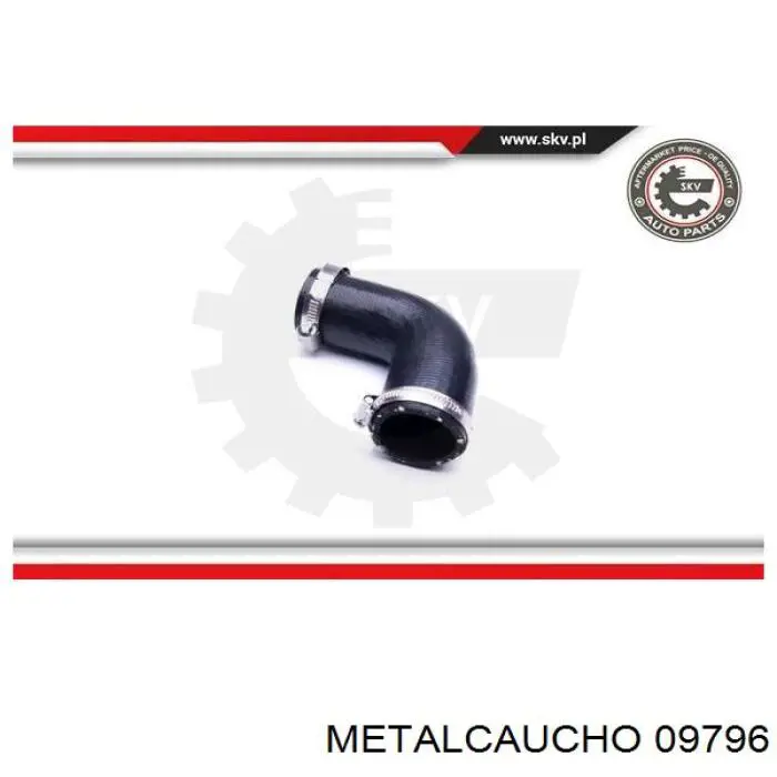 Tubo intercooler 09796 Metalcaucho
