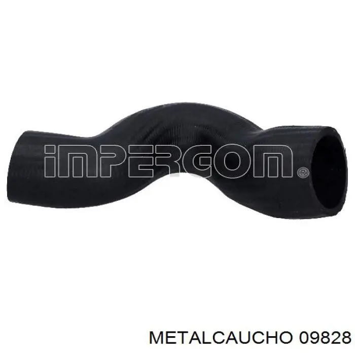 09828 Metalcaucho tubo flexible de aire de sobrealimentación inferior