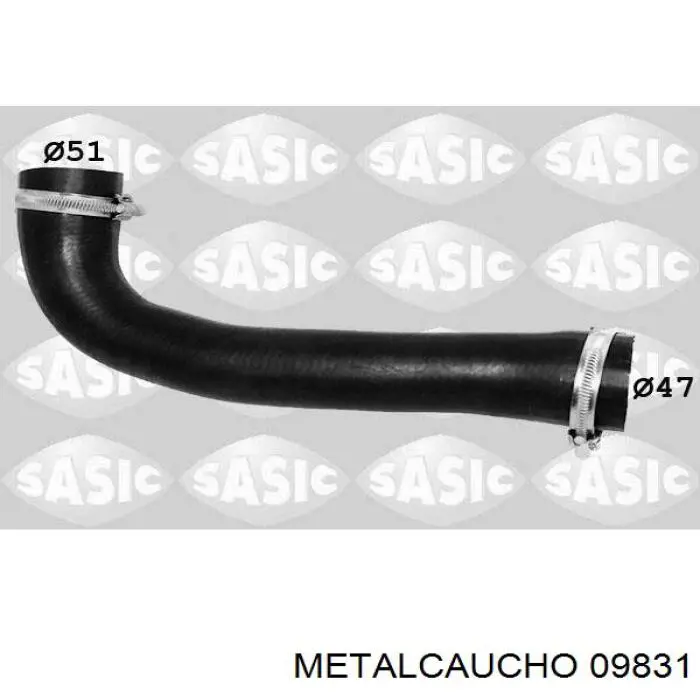 486708 Cautex Tubo de salida de aire del turbocompresor
