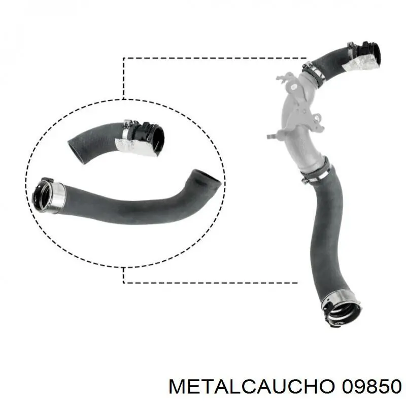 Comprar 09850 Metalcaucho Tubo intercooler