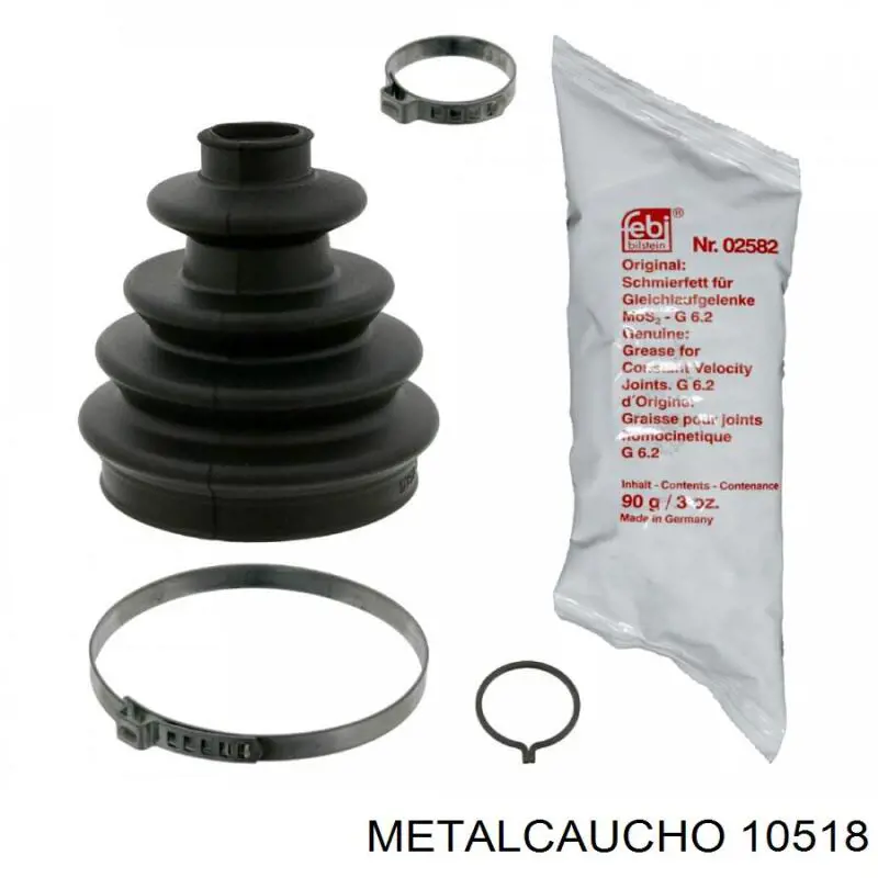 Comprar 10518 Metalcaucho Fuelle de semieje delantero interior