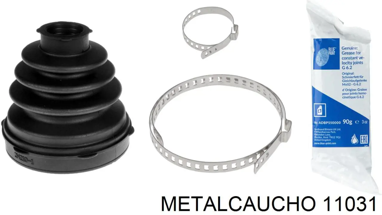 11031 Metalcaucho Fuelle palier delantero interior