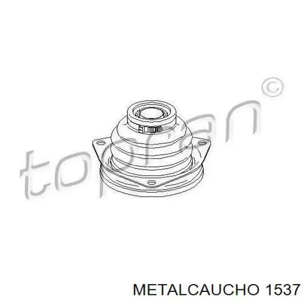 1537 Metalcaucho Fuelle, junta homocinética interna izquierda del semieje delantero