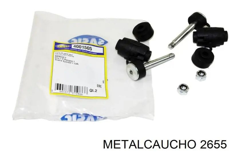 Bieleta estabilizadora delantera Metalcaucho 2655 precio, desde 3,69 EUR