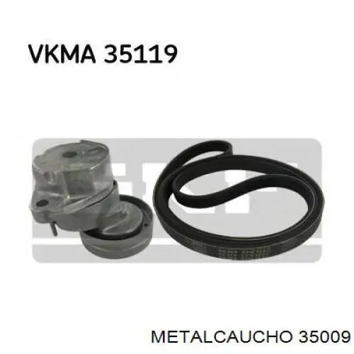 35009 Metalcaucho tubo de ventilacion del carter (separador de aceite)