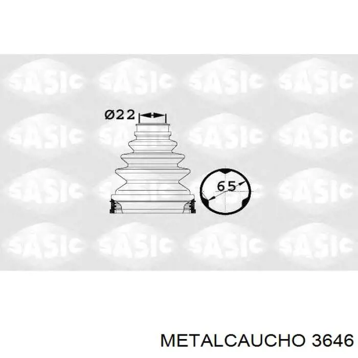 3646 Metalcaucho Caja del termostato