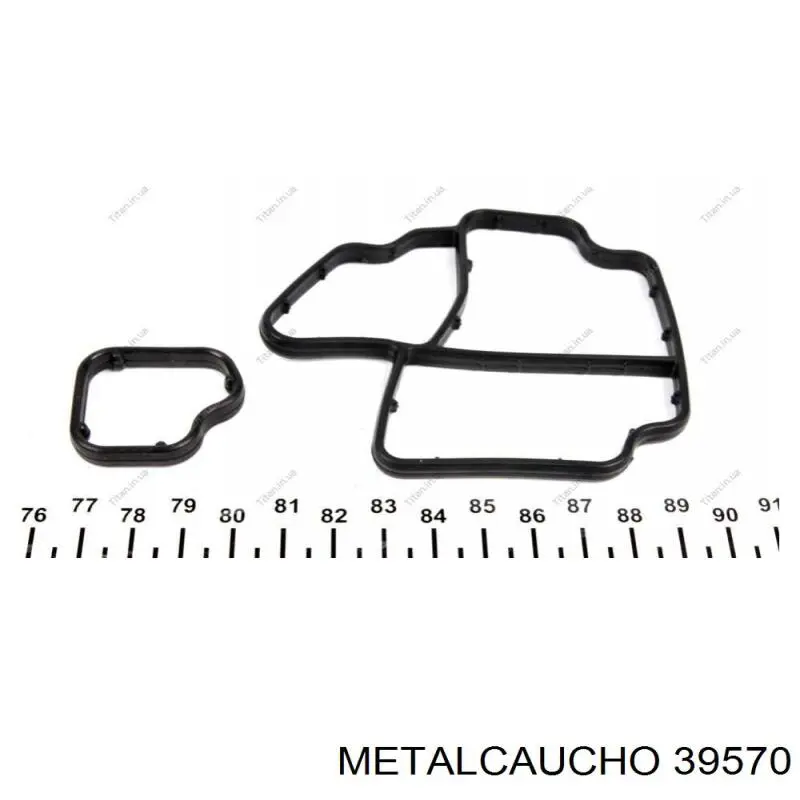 Junta del adaptador del filtro de aceite 39570 Metalcaucho