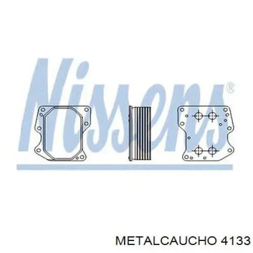 4133 Metalcaucho soporte de motor trasero