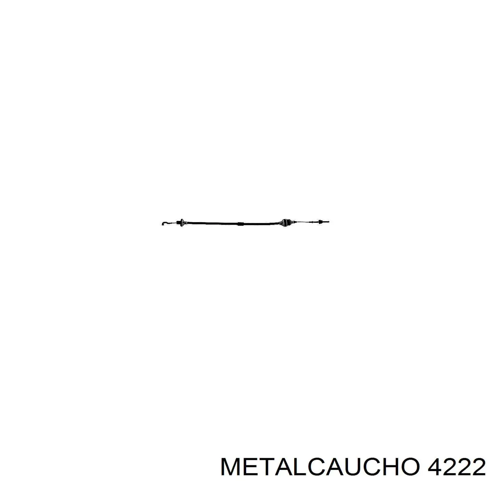 4222 Metalcaucho soporte de motor trasero