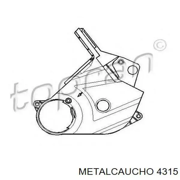 4315 Metalcaucho soporte de motor derecho