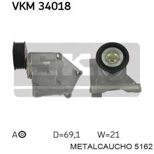 Comprar 5162 Metalcaucho Tensor de correa poli V 