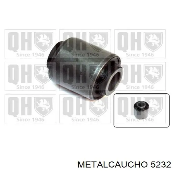 5232 Metalcaucho soporte para taco de motor trasero