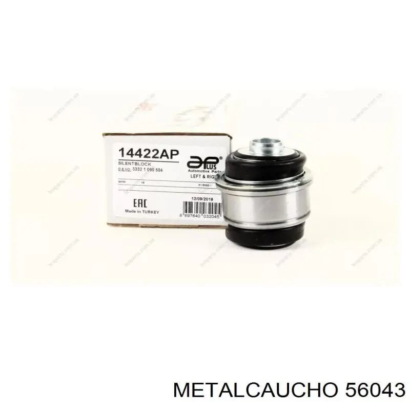 23243 Metalcaucho Soporte de motor derecho