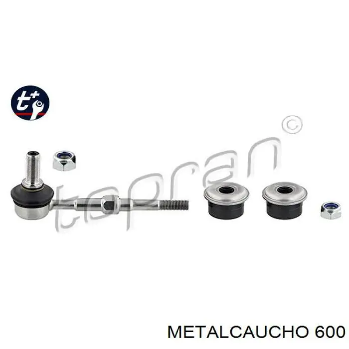 00600 Metalcaucho Junta de puerta delantera izquierda
