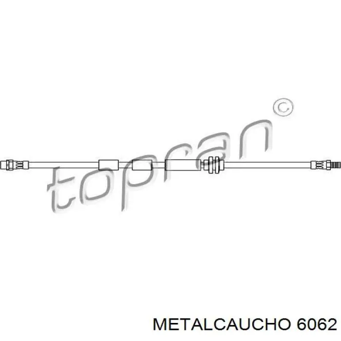 6062 Metalcaucho soporte de motor derecho