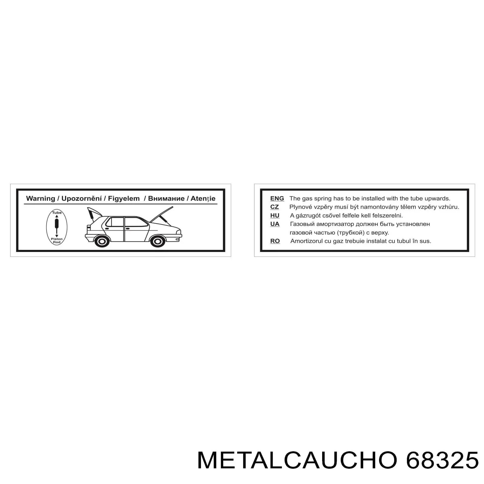 68325 Metalcaucho Limpiaparabrisas trasero