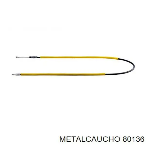 80136 Metalcaucho cable de freno de mano trasero derecho