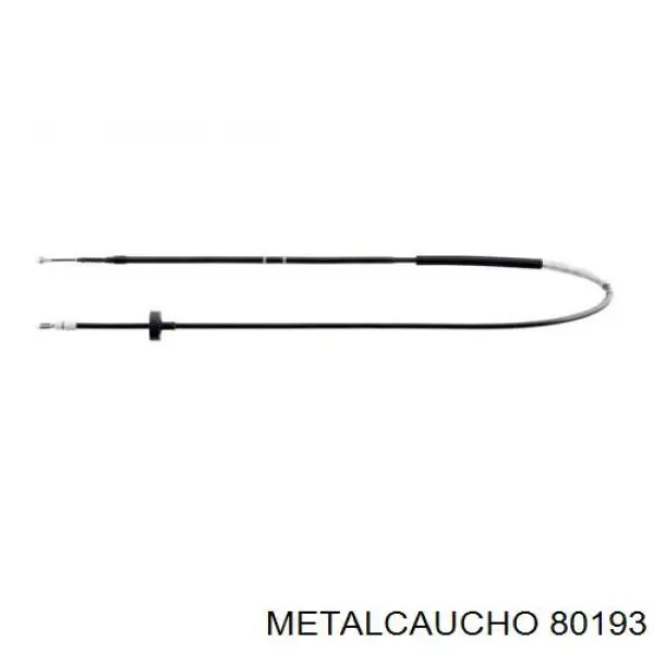 80193 Metalcaucho cable de freno de mano trasero izquierdo