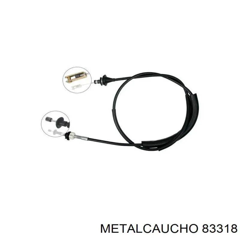 83318 Metalcaucho cable de embrague