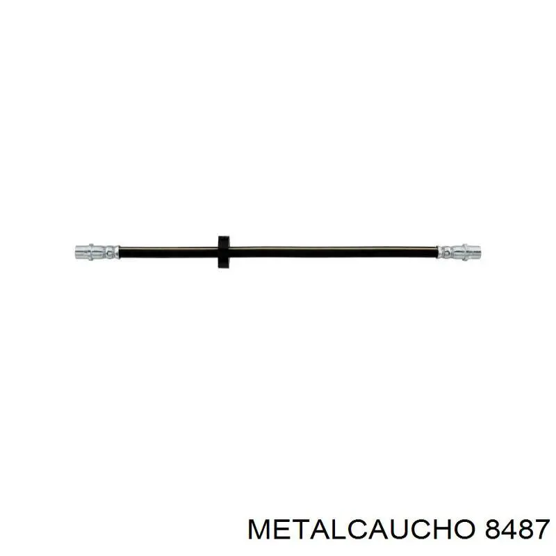 8487 Metalcaucho tubería de radiador, tuberia flexible calefacción, inferior