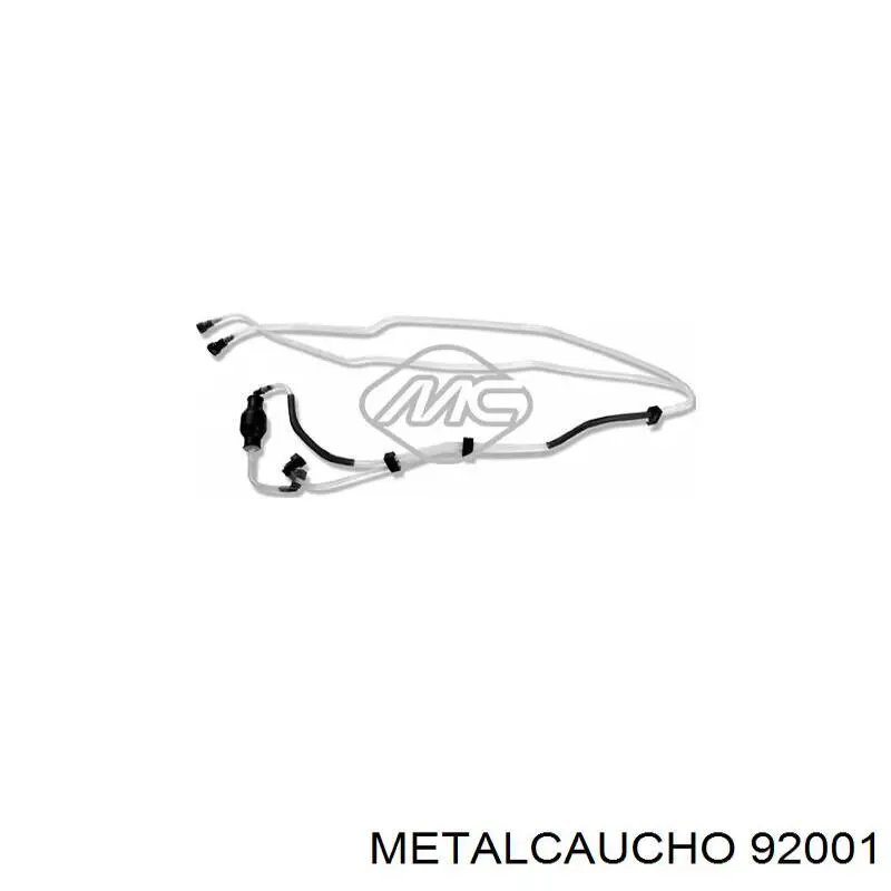 Tubo de combustible, del depósito al filtro de combustible Metalcaucho 92001 precio, desde 75,28 EUR