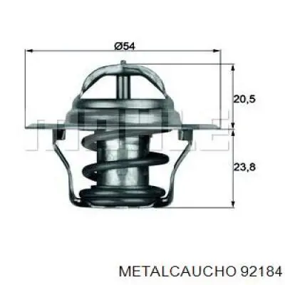 Tubería de retorno de combustible de los inyectores 92184 Metalcaucho