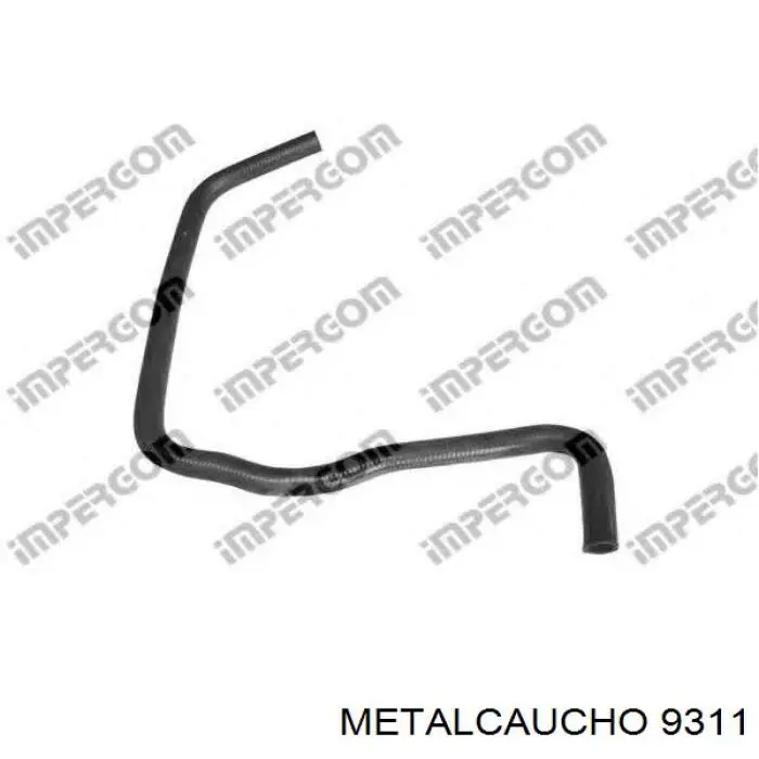 9311 Metalcaucho tubo flexible de aire de sobrealimentación superior