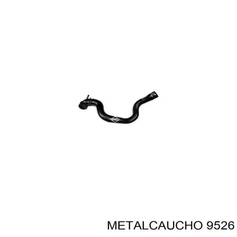 Manguera superior del radiador 9526 Metalcaucho