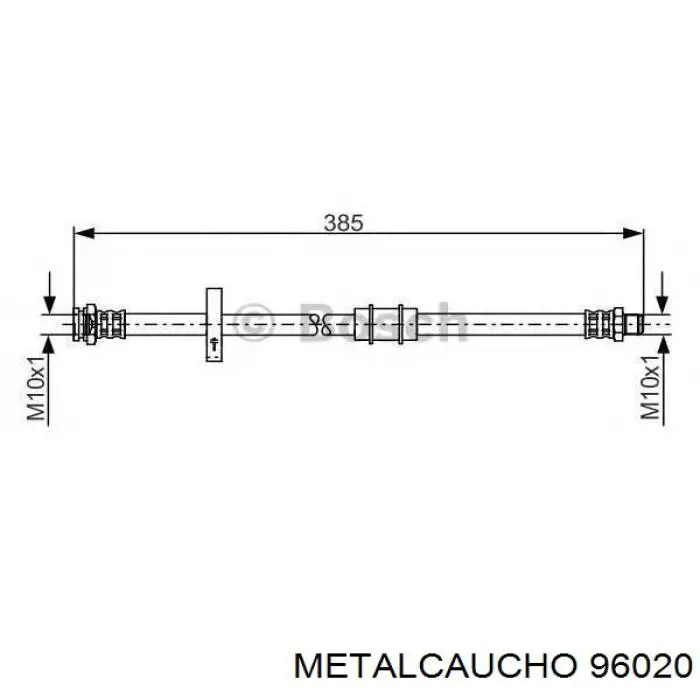 Tubo liquido de freno trasero Adriauto 071218