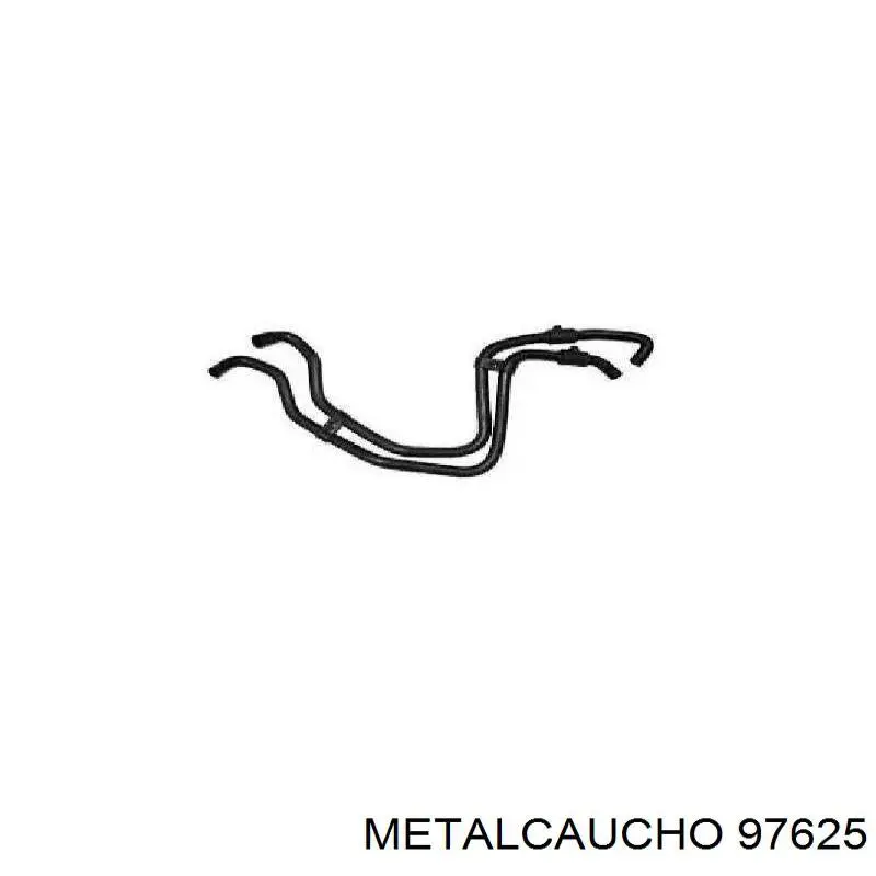 97625 Metalcaucho tubo flexible de aire de sobrealimentación derecho