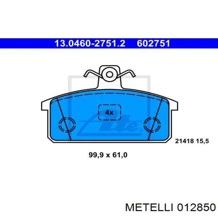 01-2850 Metelli guía de válvula de escape