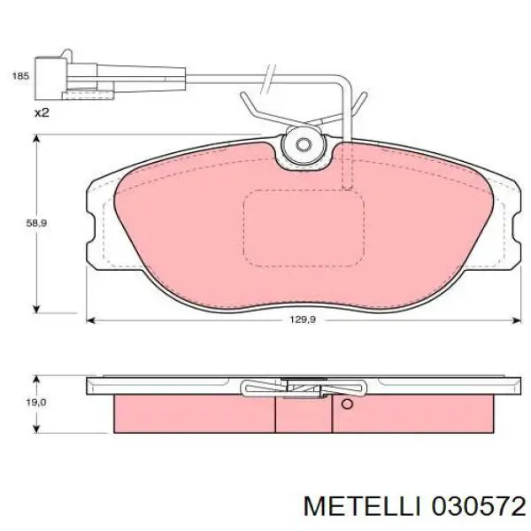 Arandela de ajuste Metelli 030359